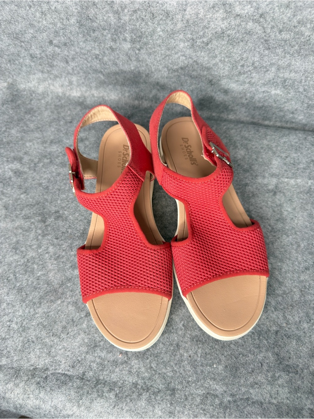 Dr. Scholl's Red Women's Open-Toe Slingback Sandals